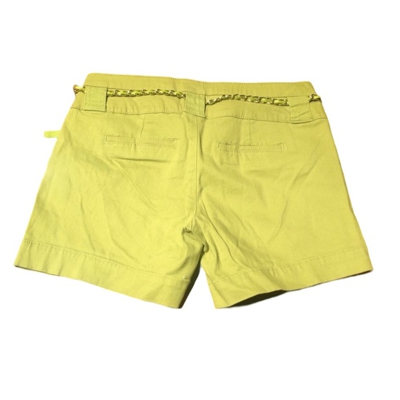 NWOT Copper Key lime green belted shorts. - Picture 2 of 6